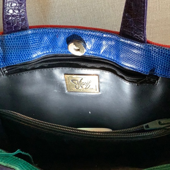 Vintage Sharif Handbag Purse in Reptile Leather - Picture 7 of 10